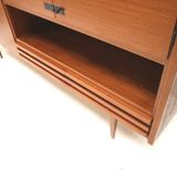 Large vintage highboard sideboard / wall unit made of teak from the 1960s