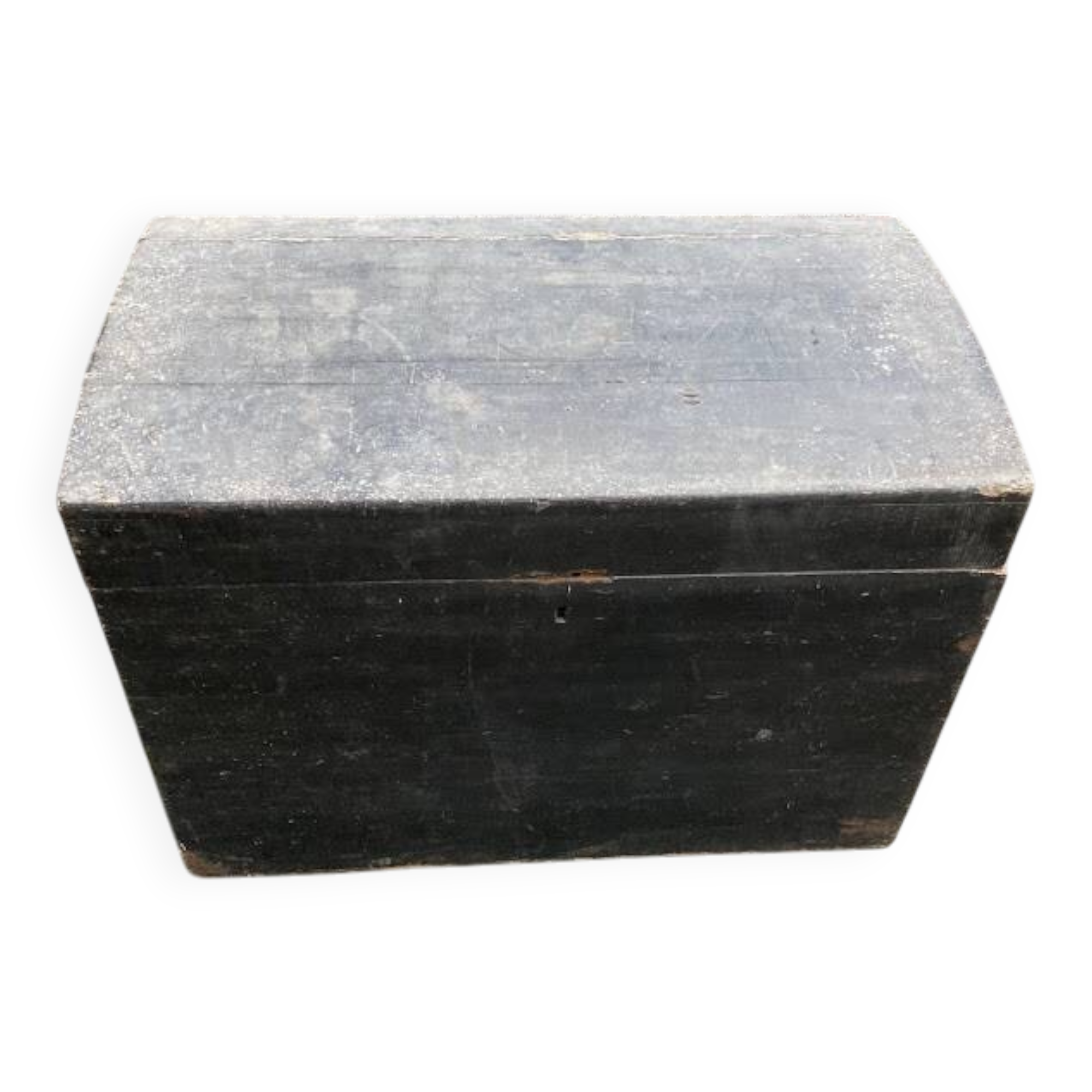 Malle de voyage en bois, ancienne L.75 x P.44 x H.54