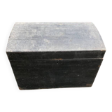 Malle de voyage en bois, ancienne L.75 x P.44 x H.54