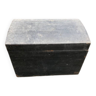 Malle de voyage en bois, ancienne L.75 x P.44 x H.54