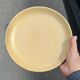 6 large vintage flat plates in beige stoneware Granit 1960s chic country