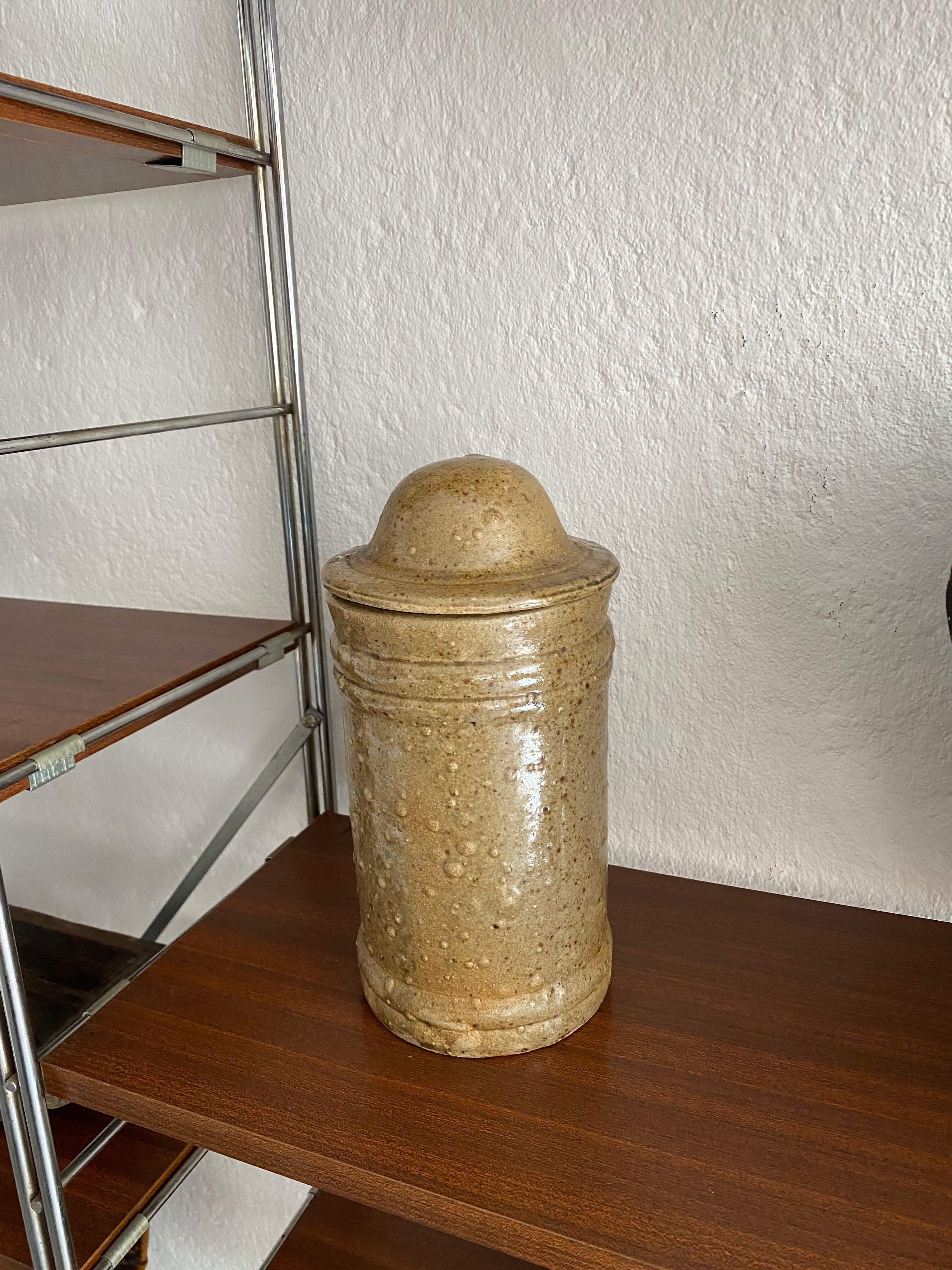 Vintage pyrity stoneware box