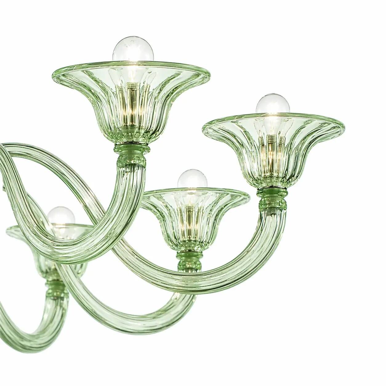 Monumental Modern Elegant "Rigadin" Murano Glass Chandelier