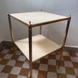 Table d’appoint laiton marbre années 60