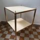 60s brass marble side table