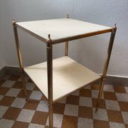 Table d’appoint laiton marbre années 60
