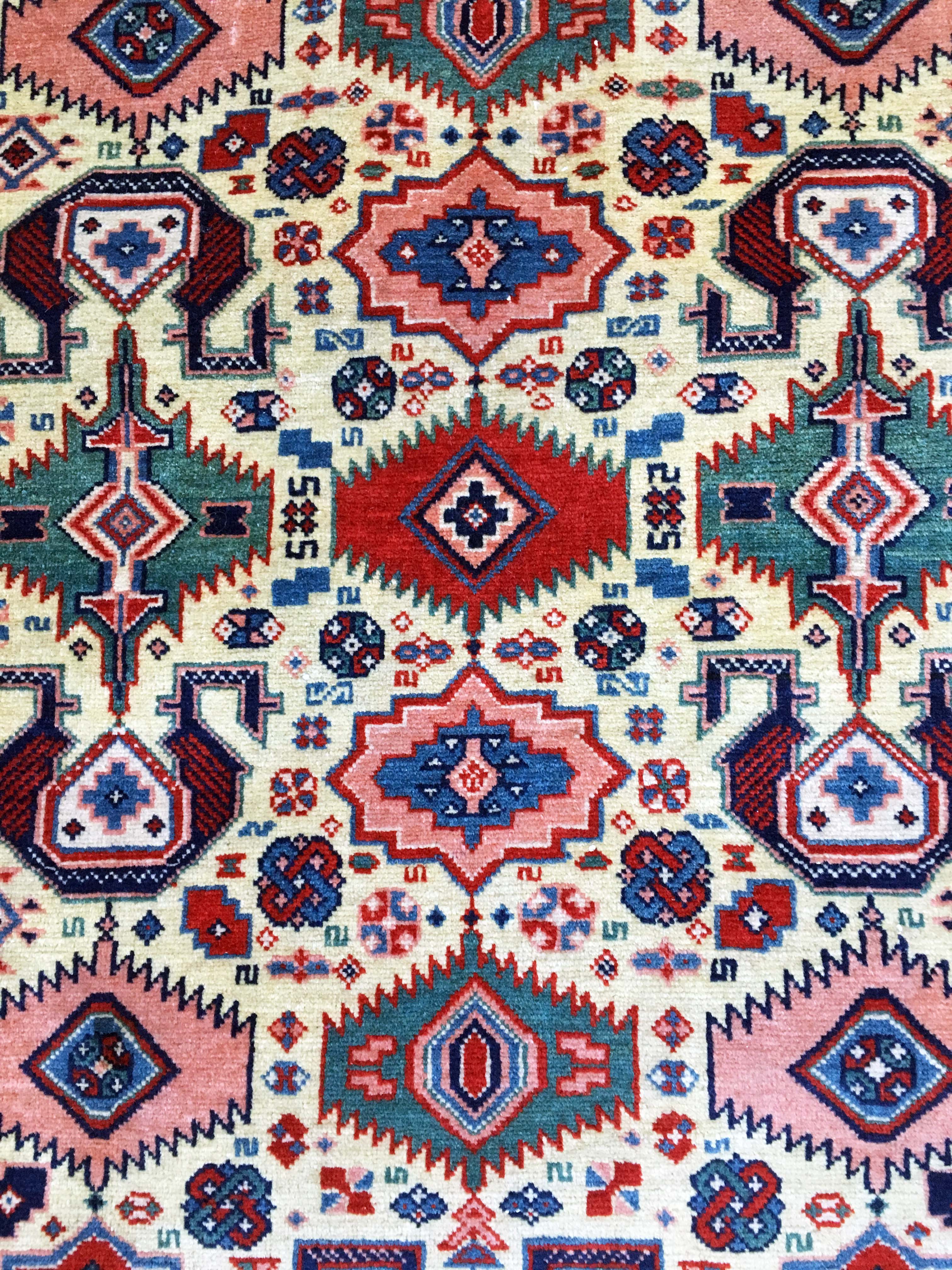 Hand made oriental rug: former Shirvan Perepedil 180 x 110 cm around 1930.