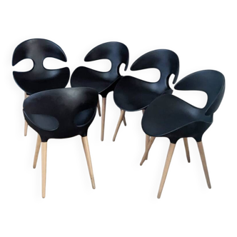 5 contemporary kat chairs designed by karim rashid