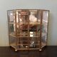 Vitrine miroir en laiton
