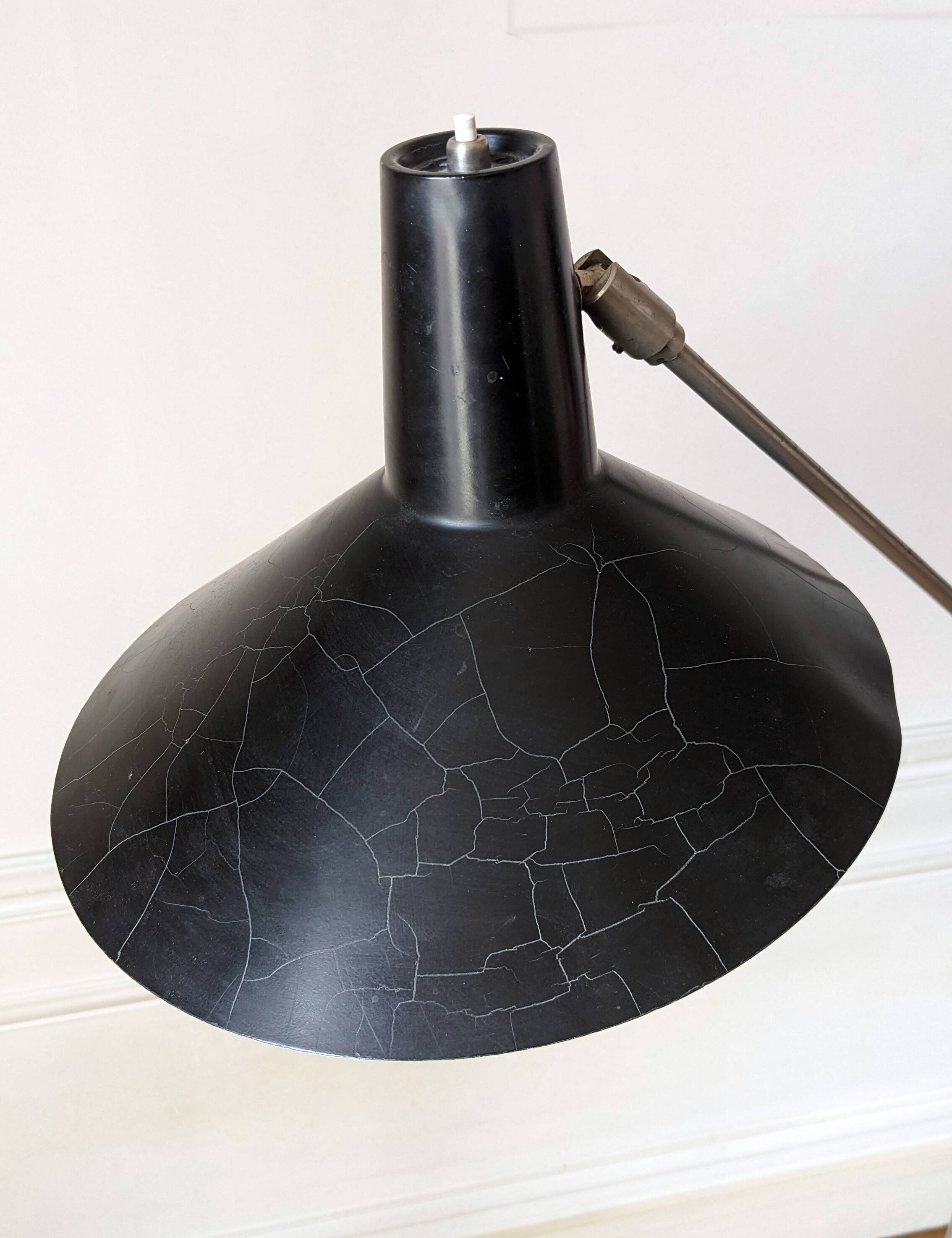 Lampadaire noir vintage