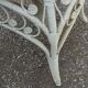 White wicker side table in Victorian style