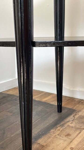 Gueridon console bois noir art déco