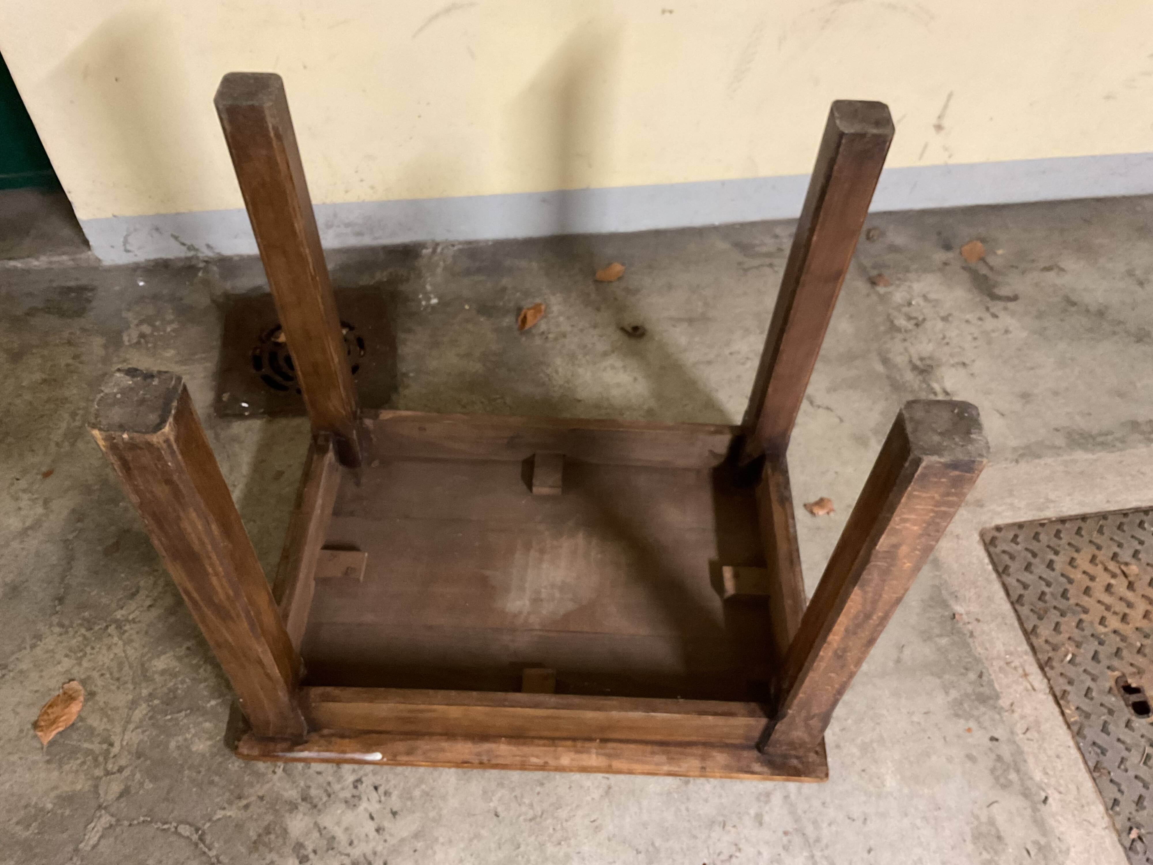 Side table walnut 1940s/1950s