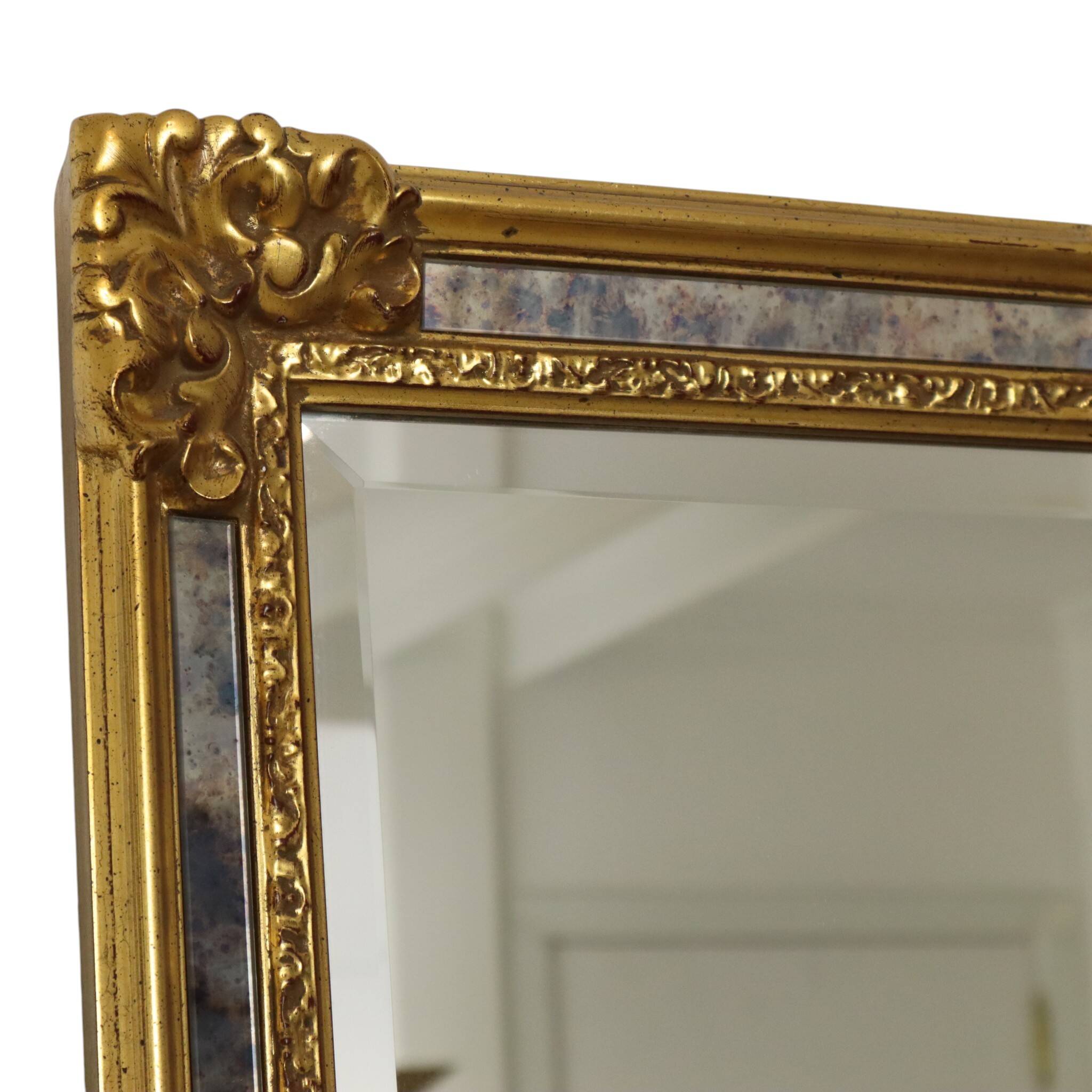 Miroir Deknudt à bords biseautés classiques, style baroque, 95 cm