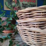 Vintage woven wicker basket