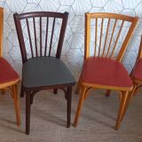 Set of 4 Baumann bistro chairs n°12 - 60s