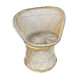 Island-inspired rattan armchair