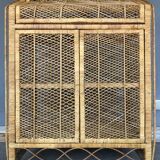 Vintage rattan bookcase