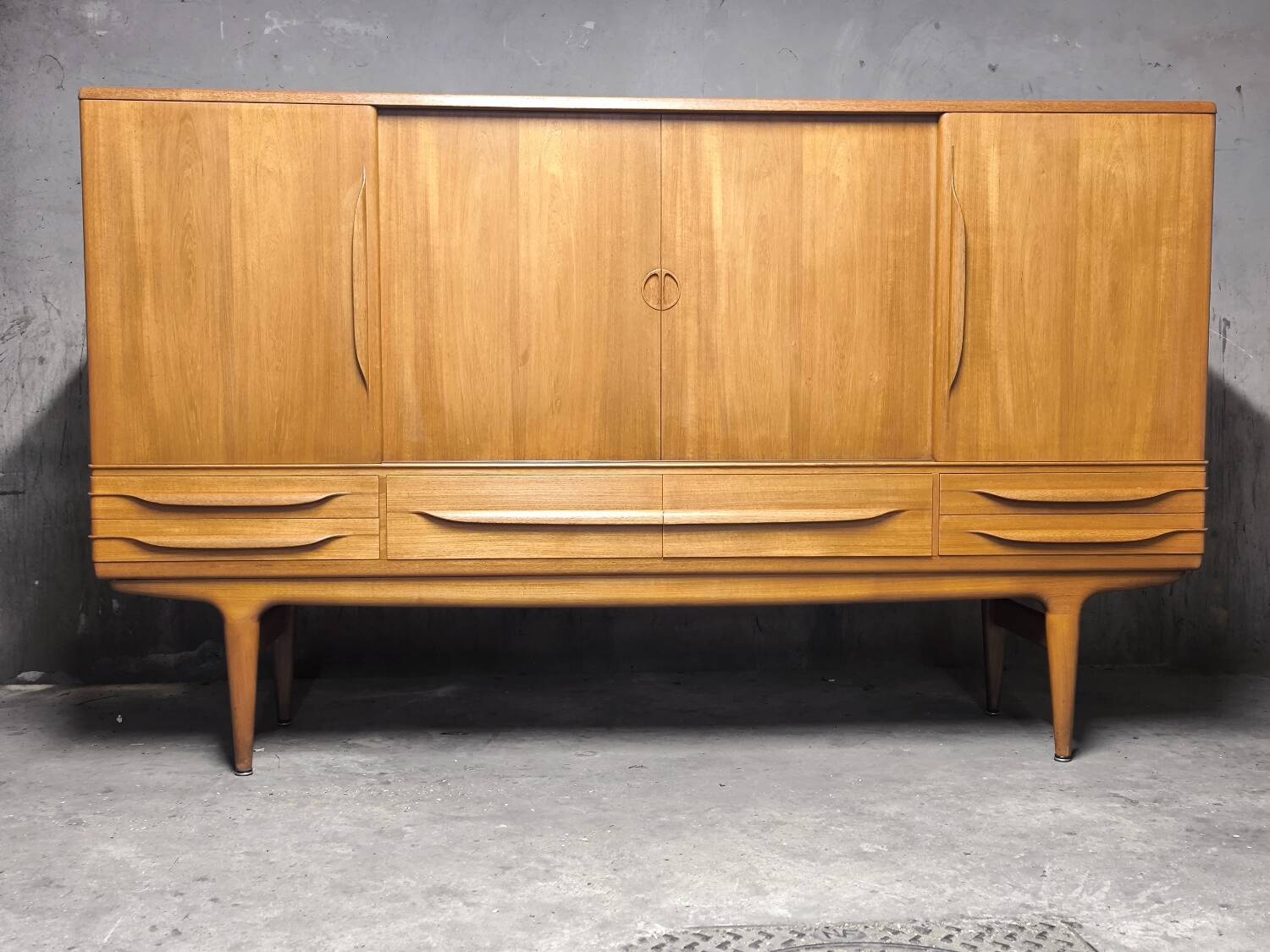 Vintage Scandinavian teak enfilade from the 1960s by Johannes Andersen.
