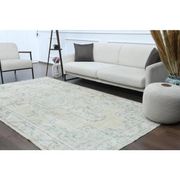 1970s Turkish Oushak Handmade Wool Cotton Orange Area Rug 178x307
