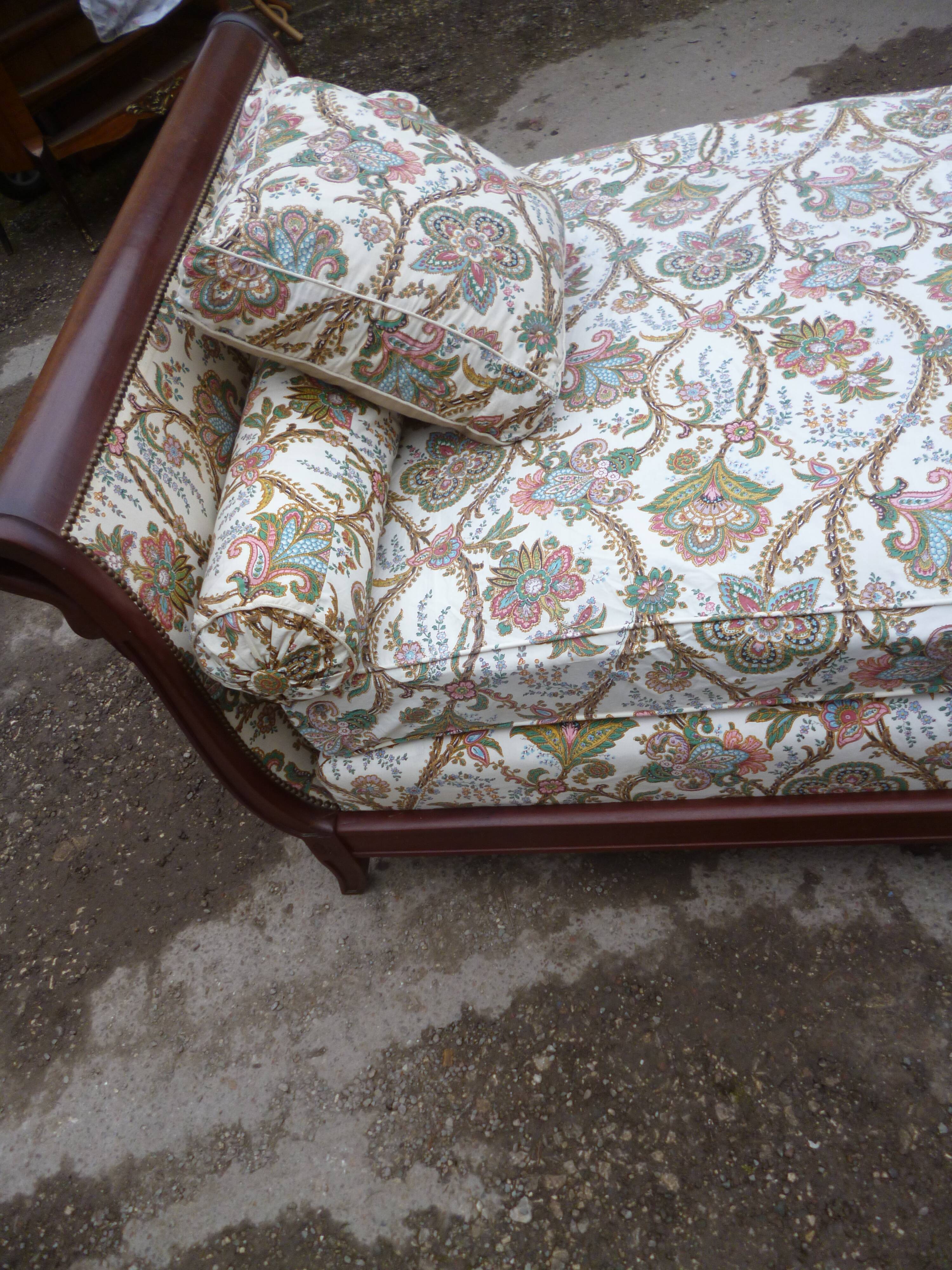 Empire style mahogany daybed