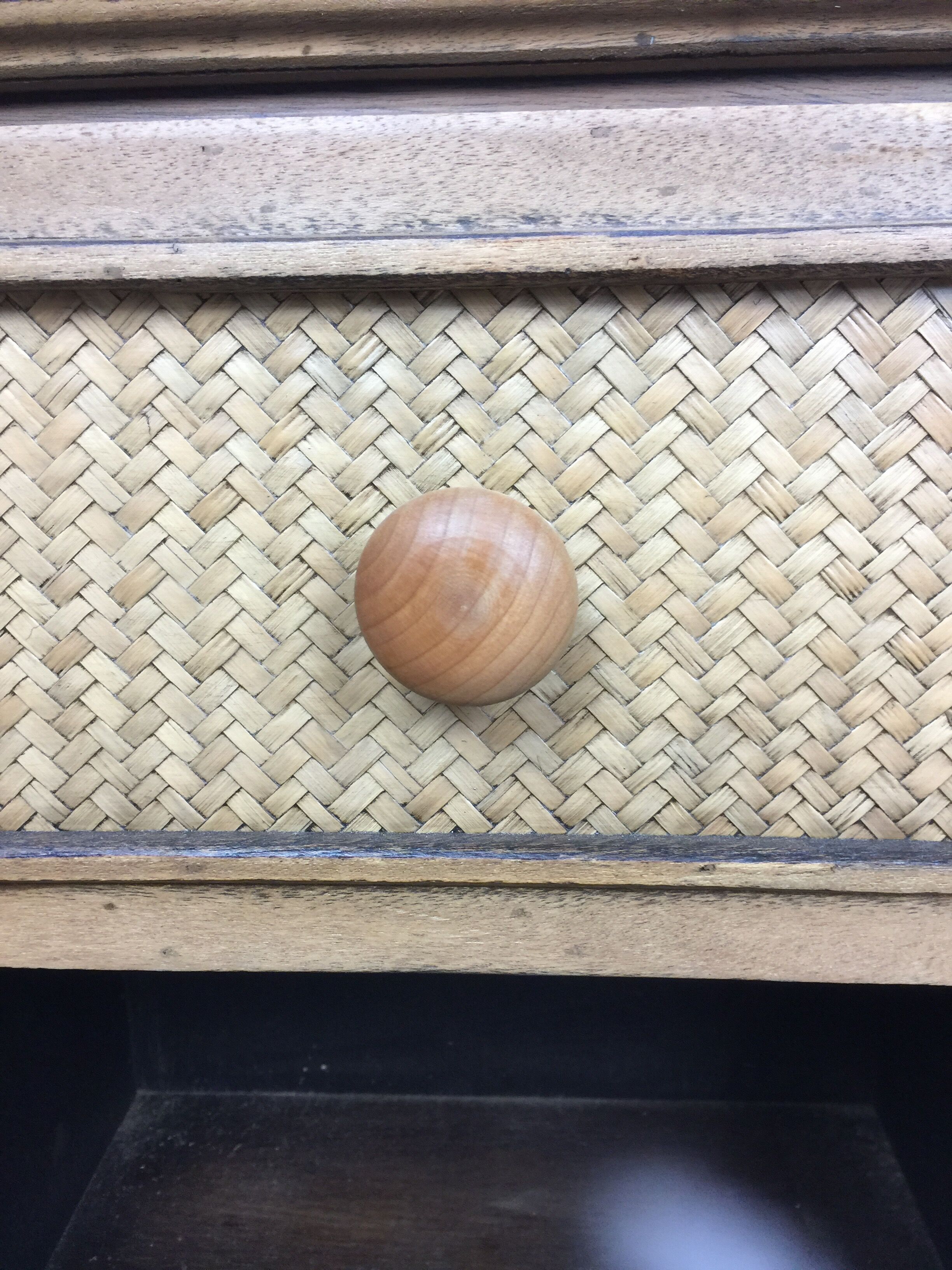 Pair of bedside rattan 1970s