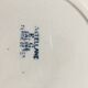 6 flat plates Terre de fer, Salins model Castellane