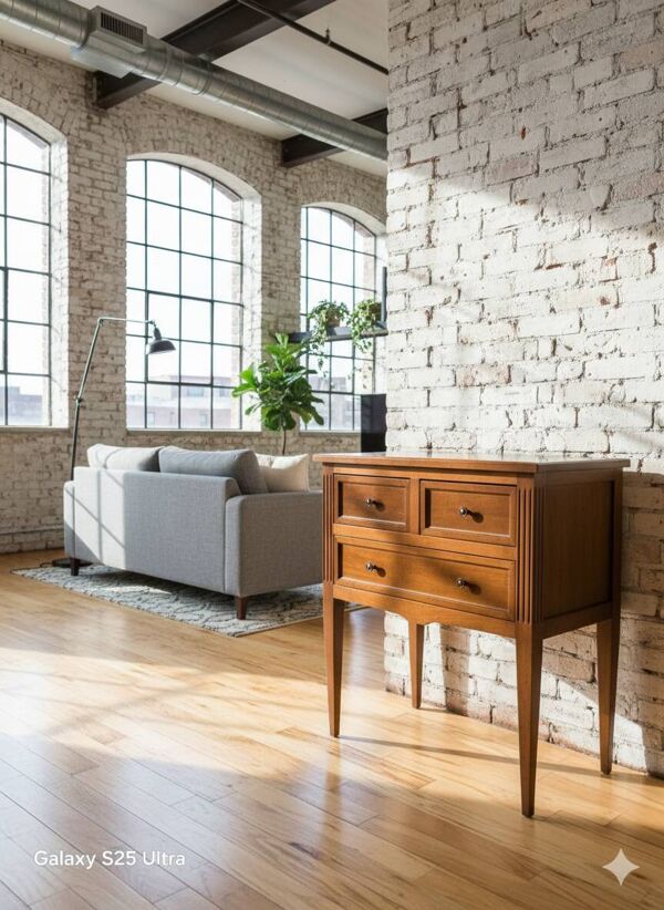 Commode style Louis XVI en merisier massif