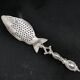 Polish brass fish figurative spoon by SW Warsaw, 1900s