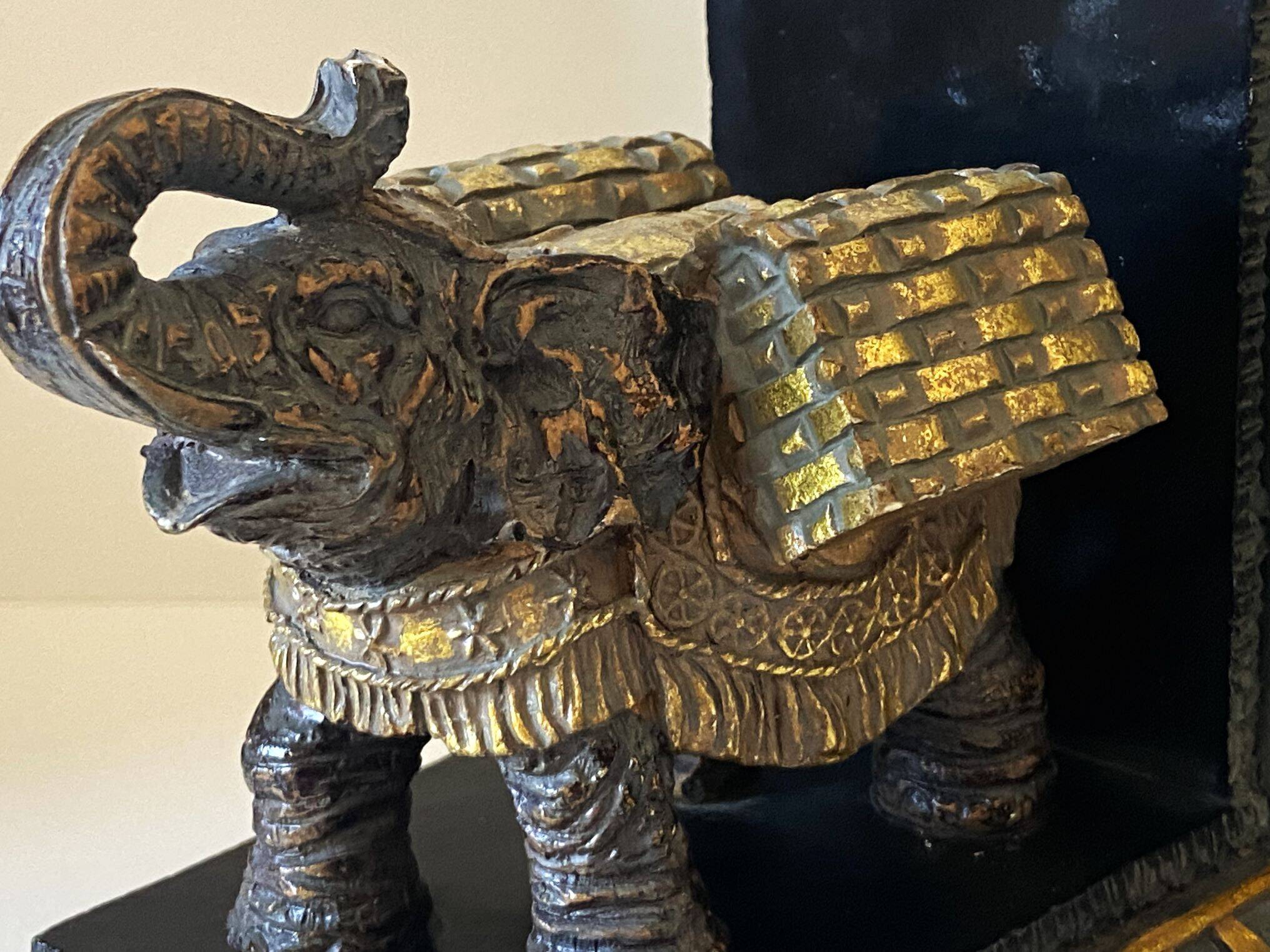 Pair of Unique Decorative Elephant Bookends Made in India