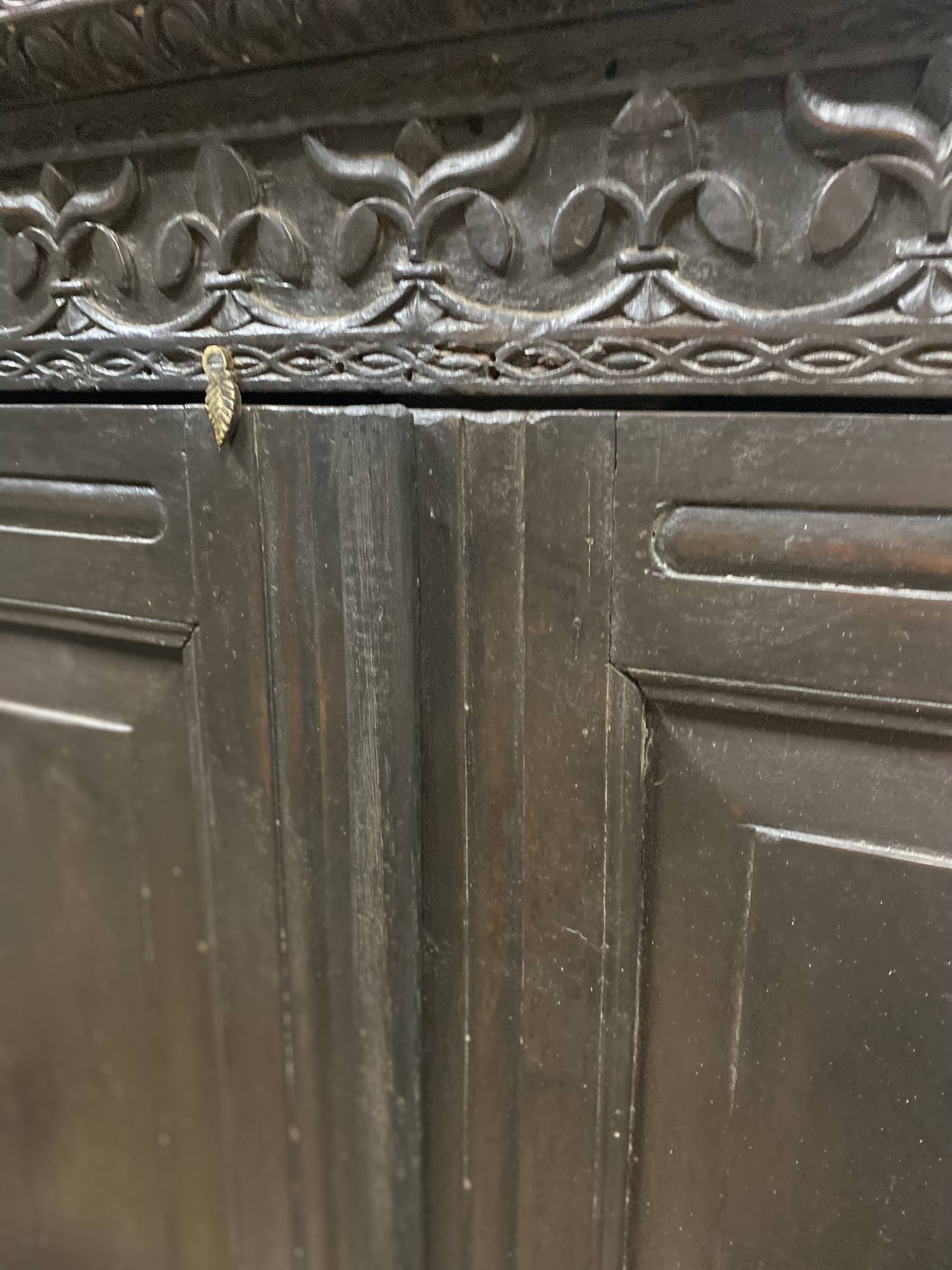 Black lacquered teak cabinet