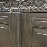 Armoire en teck laqué noire