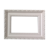 Patinated wood frame