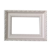 Patinated wood frame