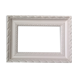 Patinated wood frame