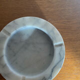 Cendrier vintage en marbre blanc