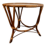 Vintage rattan table