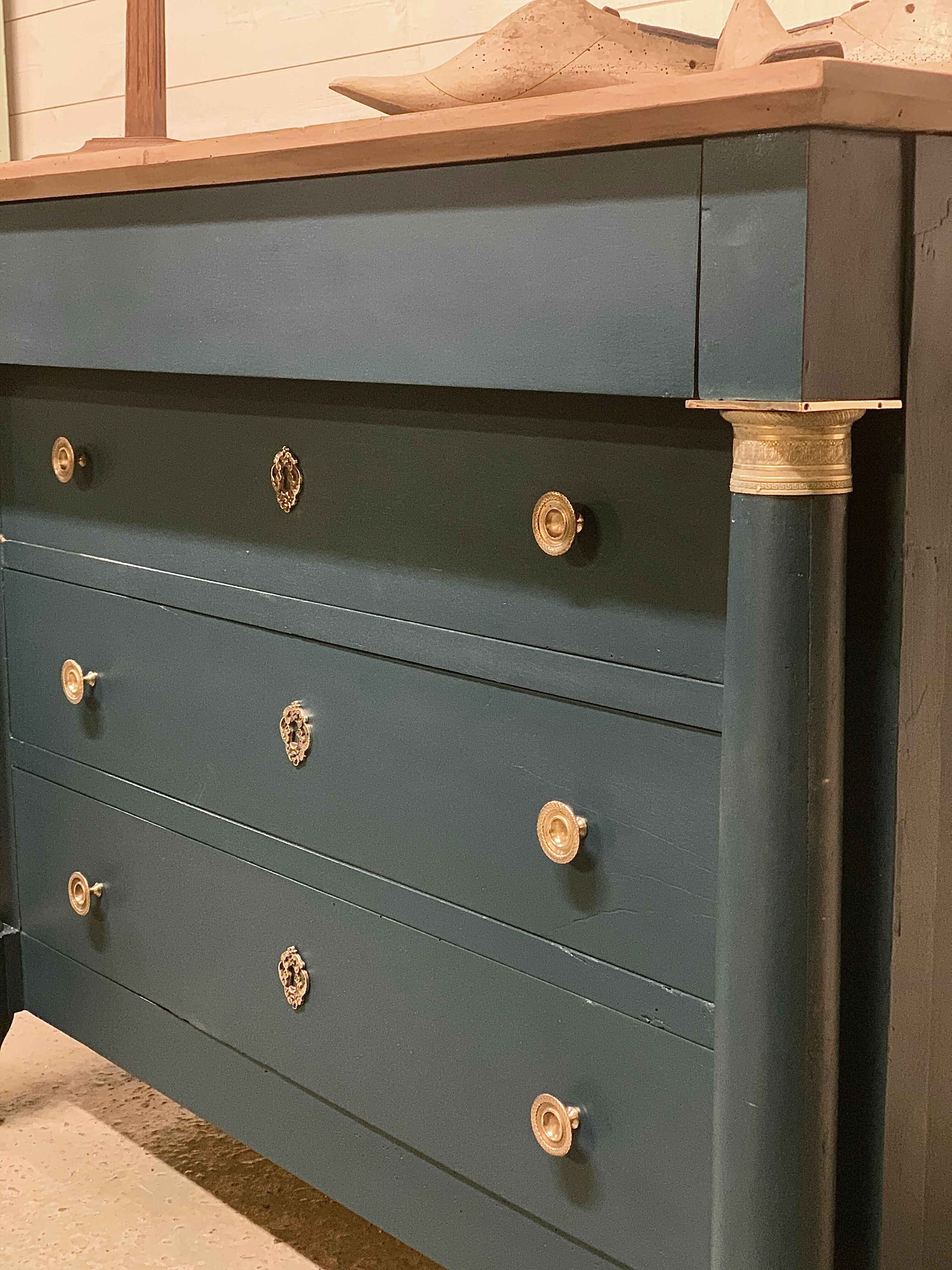 Empire style chest of drawers