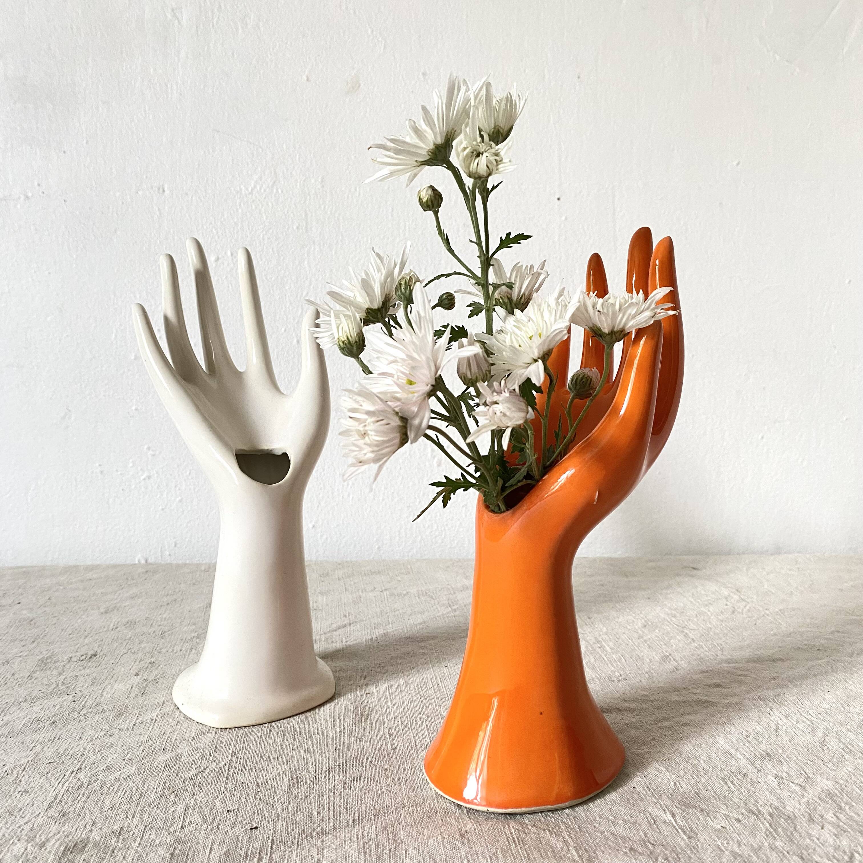 Vintage hand vase, soliflore, ring holder