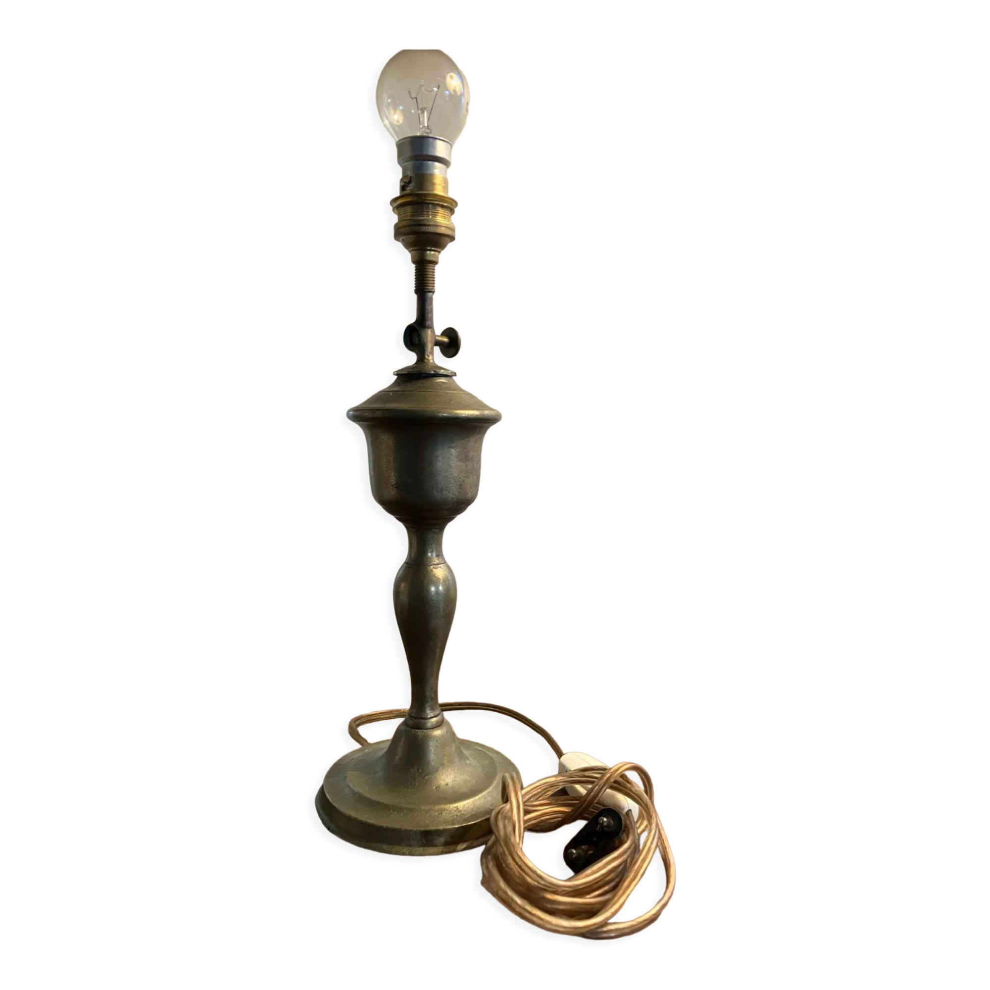 Brass lamp foot