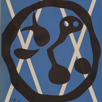 Jean arp: the abstract clock - original lithograph
