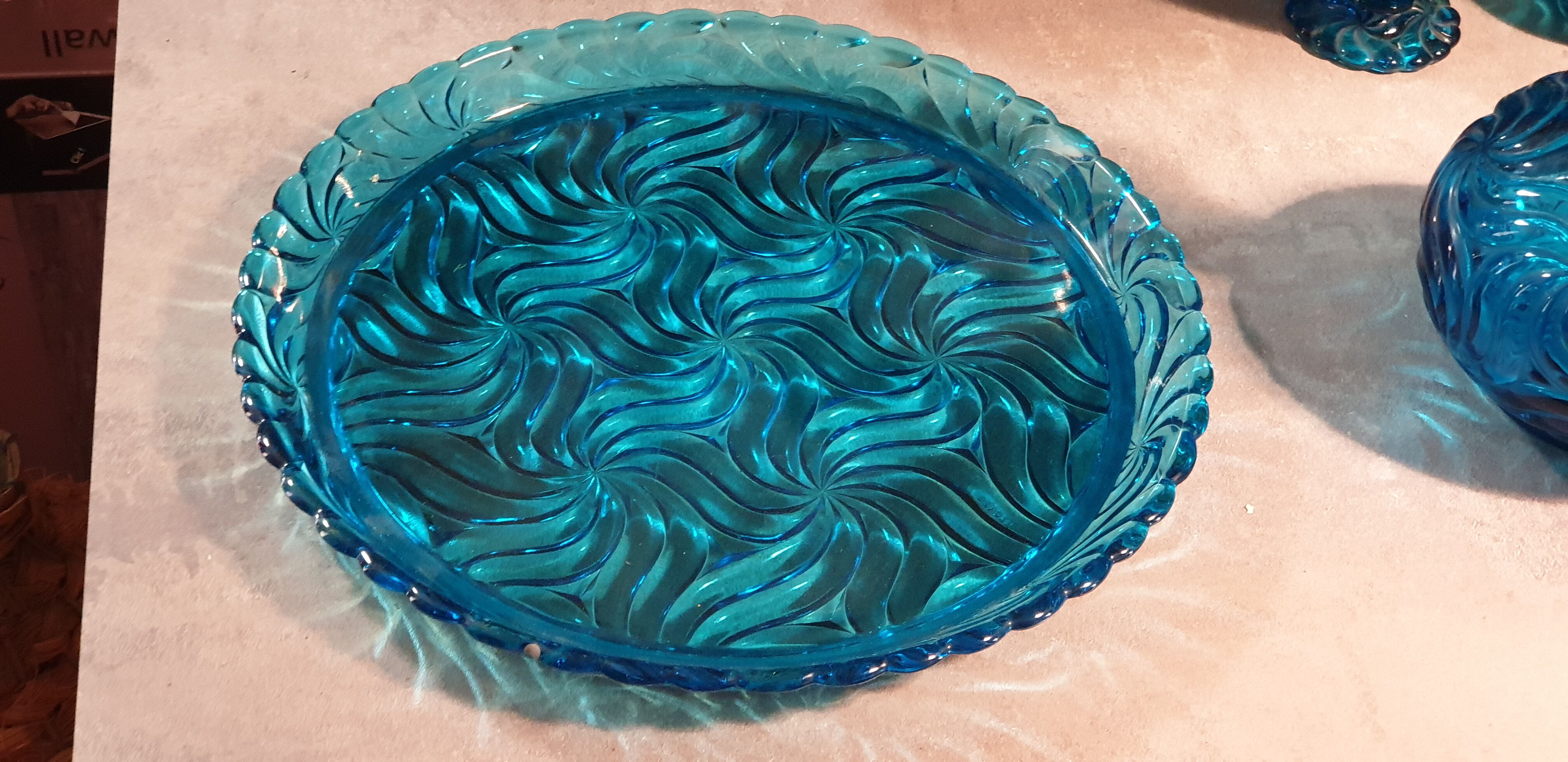 Service with blue absynte colbat Napoleon III