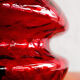 Vintage Czechoslovak Red Glass Table Lamp by Jablonecké Sklárny, 1970s