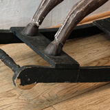 Wooden rocking horse, 19th century