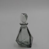 3 smoked art deco bottles