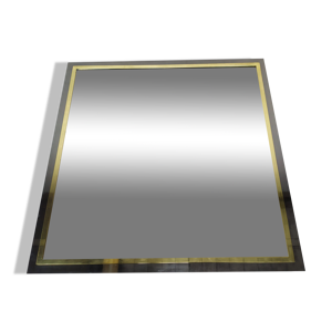 Miroir carré laiton - design