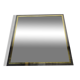 Mirror square brass design