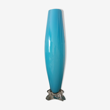 Blue opaline vase