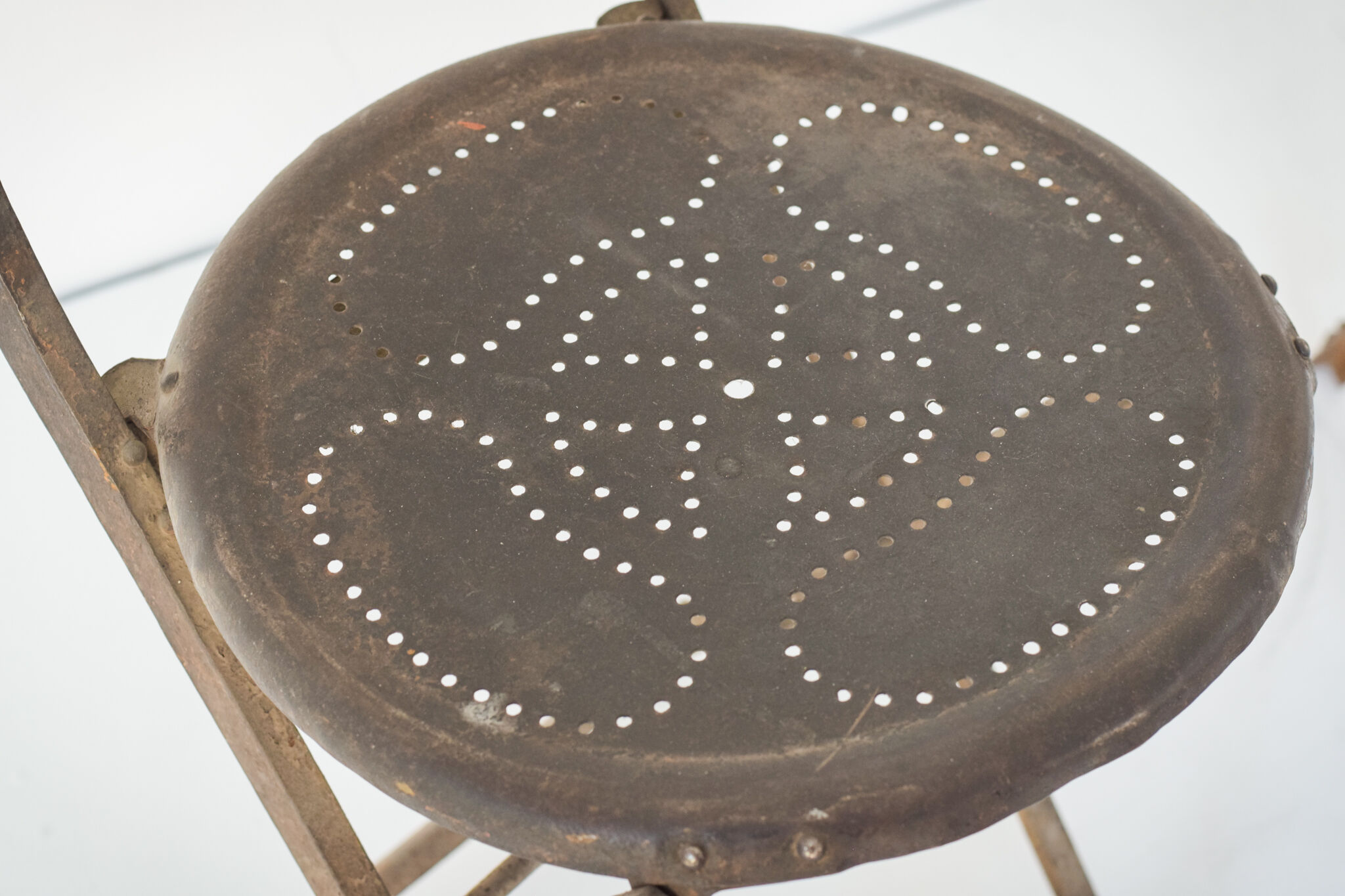 Pair of antique french folding chairs