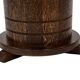 Vintage oak plant table low stool 70s design